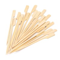 47 Inch Bamboo Skewers 100Pcs Food Appetizer Toothpicks Wide Flat Paddle Bamboo Wood Picks For Cocktail Marshmallow Fruit Gr