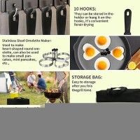 Blackstone Griddle Accessories  15Pcs Grill Accessories Kit For Blackstone And Camp Chef  Grill Kit With Brush  Spatula  Tongs  Flat Top Grill Accessories For Outdoor Camping Bbq