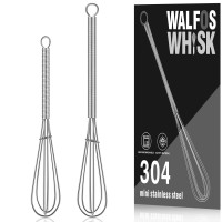 Mini Whisks Stainless Steel Small Whisk 2 Pieces 5In And 7In Tiny Whisk For Whisking Beating Blending Ingredients Mixing Sa