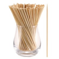 200 Pcs Bamboo Skewers 6 Inch Food Sticks For Appetizers Fruit Grilling Kebabs Cocktail Picks For Drinks Toothpicks Natural