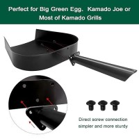 Quantfire Bbq Ash Removal Pan Big Green Egg Accessories Stainless Steel Ash Tool For Bge Primo And Other Charcoal Kamado Stove