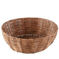 Round Woven Basket Wicker Fruit Basket or Display Piece country Rustic Decor