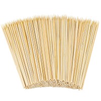 Hysagtek 300 Pcs Natural Wooden Bamboo Skewers Chocolate Fountain Fondue Sticks For Bbq Fruit Cocktail Kabob Grilling Barbecue C