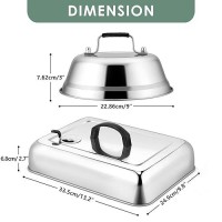 Basting Covers For Griddle 3Pcs  Leonyo Stainless Steel 9