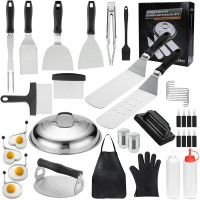 Griddle Accessories Kit 39Pc Commercial Grade Flat Top Grill Accessories For Blackstone Complete Griddle Accessories Set With