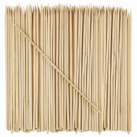 100 Count 10 Inch Bamboo Wooden Skewers For Shish Kabob Grilling Fruits Appetizers And Cocktails