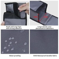 Yujhon Grill Utensil Accessory Storage Bag Grey Waterproof Bbq Tool Storage Bags Grill Tools Foldable Barbecue Appliance Bracket