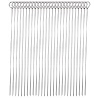 Honshen 30 Pack 10 Inch Metal Barbecue Skewers Stainless Steel Bbq Skewers Shish Kebab Kabob Skewers Bbq 10Inch30P