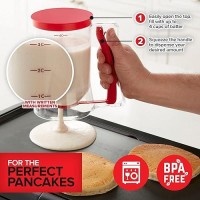 Modern Innovations Griddle Breakfast Kit Accessories - Pancake Batter Dispenser For Griddle  Cast Iron Grill Press For Bacon  4 Egg Rings/Pancake Molds And Spatula  Compatible With Blackstone Griddles