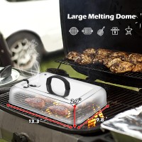 Rectangular Melting Dome 2Pcs Hasteel 133 X 98In Stainless Steel Bating Steaming Cover Heavy Duty Solid Griddle Lid Grill