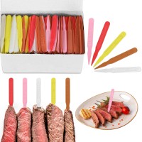 500 Pcs 3 Inch Plastic Steak Markers Colorful Plastic Meat Doneness Picks Steak Temperature Sticks Rare Medium Rare Medium Me