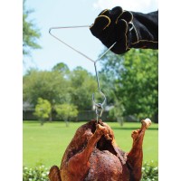 King Kooker Turkey Rack And Lifting Hook Kit For Use With King Kooker Turkey Fryer Packages Chrome