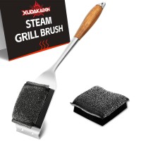 Xudakaixin Grill Brush Bristle Free Upgraded Wateractivated Steam Effectively Cleans The Grill With 1 Replacement Headunique S