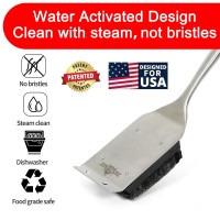 Xudakaixin Grill Brush Bristle Free Upgraded Wateractivated Steam Effectively Cleans The Grill With 1 Replacement Headunique S