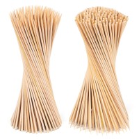 400 Pack 12 Inch Natural Bamboo Wood Barbecue Skewers For Grilling Kabob Fruit Appetizer Cocktail Sausage Chocolate Founta