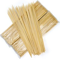 200 Pcs Bamboo Skewers 12 Inch Wooden Skewers For Grilling Fruit Appetizers Chocolate Fountain Bbq Shish Kabob Natural