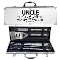 Uncle Gifts  Fathers Day Uncle Gifts For Him Heavy Duty Grilling Accessories Kit For Backyard Bbq  Thick Stainless Steel Grill Utensils With Non-Slip Handle Tool For Man On Birthday