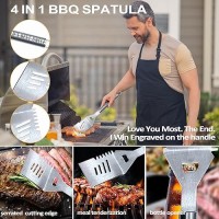 Uncle Gifts  Fathers Day Uncle Gifts For Him Heavy Duty Grilling Accessories Kit For Backyard Bbq  Thick Stainless Steel Grill Utensils With Non-Slip Handle Tool For Man On Birthday