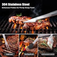 Uncle Gifts  Fathers Day Uncle Gifts For Him Heavy Duty Grilling Accessories Kit For Backyard Bbq  Thick Stainless Steel Grill Utensils With Non-Slip Handle Tool For Man On Birthday