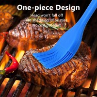 Hhyn Silicone Basting Pastry Brush Set 2 Pack Heat Resistant Spread Oil Butter Sauce For Bbq Grill Barbeque Kitchen Baking Cooki