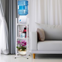 Retyion Water Dispenser Stand 5 Gallon Water Jug Stand Sturdy Water Stand328 H112 W Water Jug Stand With 2 Round Shelfs