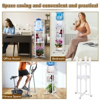 Retyion Water Dispenser Stand 5 Gallon Water Jug Stand Sturdy Water Stand328 H112 W Water Jug Stand With 2 Round Shelfs