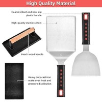 Griddle Accessories Kits  30 Pcs Griddle Grill Tools Set  Professional Grill Bbq Spatula Set With Basting Cover  Spatula  Scraper  Bottle  Tongs  Egg Ring