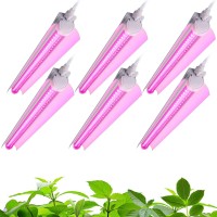 Barrina Led Grow Light 144W6 X 24W 800W Equivalent 2Ft T8 Full Spectrum High Output Linkable Design T8 Integrated Bulb