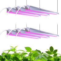 Barrina Led Grow Light 252W6 X 42W 4Ft T8 Full Spectrum Vshape With Reflector Linkable Design Plant Lights For Indoor Pl