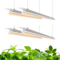 Barrina Full Spectrum Grow Light 168W4 X 42W 1000W Equivalent Grow Light Bulbs For Indoor Plants 4Ft Led Grow Light T8 In