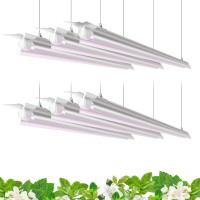 Barrina 4Ft T8 Plant Grow Light 252W6 X 42W 1400W Equivalent Full Spectrum Led Growing Lamp Fixture For Indoor Plant Growi