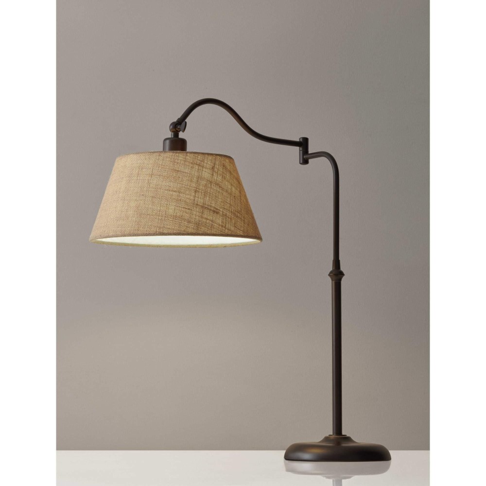 Homeroots Lighting 125 X 23 X 27 Bronze Metal Table Lamp