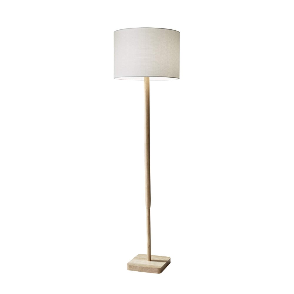 Homeroots Lighting 16 X 16 X 585 Natural Wood Floor Lamp