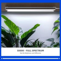 Barrina Plant Grow Light 4Ft 5000K Full Spectrum White 252W6 X 42W T8 Led Grow Light Growing Lamp Fixture Plant Light For