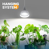 Barrina Led Grow Light Bulb With Timing And Hanging System 25W Full Spectrum 4H9H14H Timer Hanging Grow Lights For Indoor P