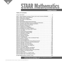 Staar Mathematics Practice I For Children In Grade 6 I Allinclusive Workbook For Staar Prep I Minilessons Practice Pages Ass