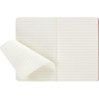 Moleskine Cahier Journal Soft Cover Pocket 35 X 55 Ruledlined Cranberry Red 64 Pages Set Of 3