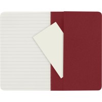 Moleskine Cahier Journal Soft Cover Pocket 35 X 55 Ruledlined Cranberry Red 64 Pages Set Of 3