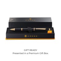 Cross Century Ii Selectip Rollerball Pen Black Lacquer With 23Kt Goldplated Appointments