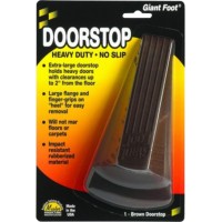 Master Manufacturing Giant Foot Doorstop Brown 2 X 35 X 68