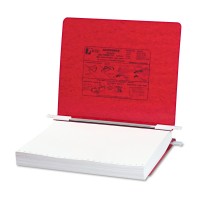 Acco Pressboard Hanging Data Binder 85 X 11 Inches Unburst Sheets Executive Red 54129