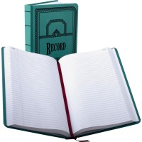 Boorum Pease Canvas Account Book Record 16 Lb 12 18 X 7 58 500 Pages Blue