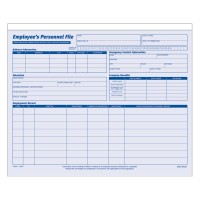 Adams Employees Personnel File Folder Heavy Card Stock 1134 X 912 Inches Pack Of 20 Folders 9287Abf Bluewhite