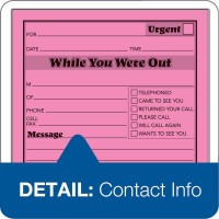 Adams While You Were Out Pads 425 X 525 Inches Assorted Neon Colors 50 Sheetspad 6Pack 9711Neon