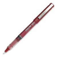 Pilot Precise V7 Capped Liquid Ink Rolling Ball Pens Fine Point 07 Mm Red Pack Of 12