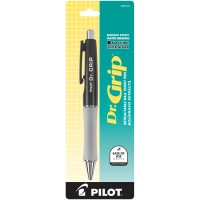 Pilot Dr Grip Refillable Retractable Ballpoint Pen Medium Point Black Barrel Black Ink Single Pen 36100