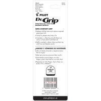 Pilot Dr Grip Refillable Retractable Ballpoint Pen Medium Point Black Barrel Black Ink Single Pen 36100