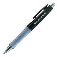 Pilot Dr Grip Refillable Retractable Ballpoint Pen Medium Point Black Barrel Black Ink Single Pen 36100