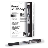 Pentel Esharp Mechanical Pencils 05 Mm 72 Recycled Black Pack Of 12