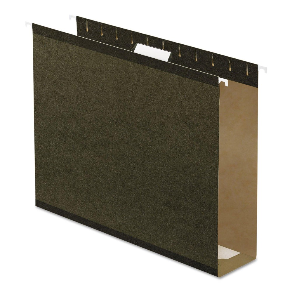 Pendaflex 04152X3 Extra Capacity Reinforced Hanging File Folders 3 Letter Size Standard Green 15 Cut 25Bx 4152X3